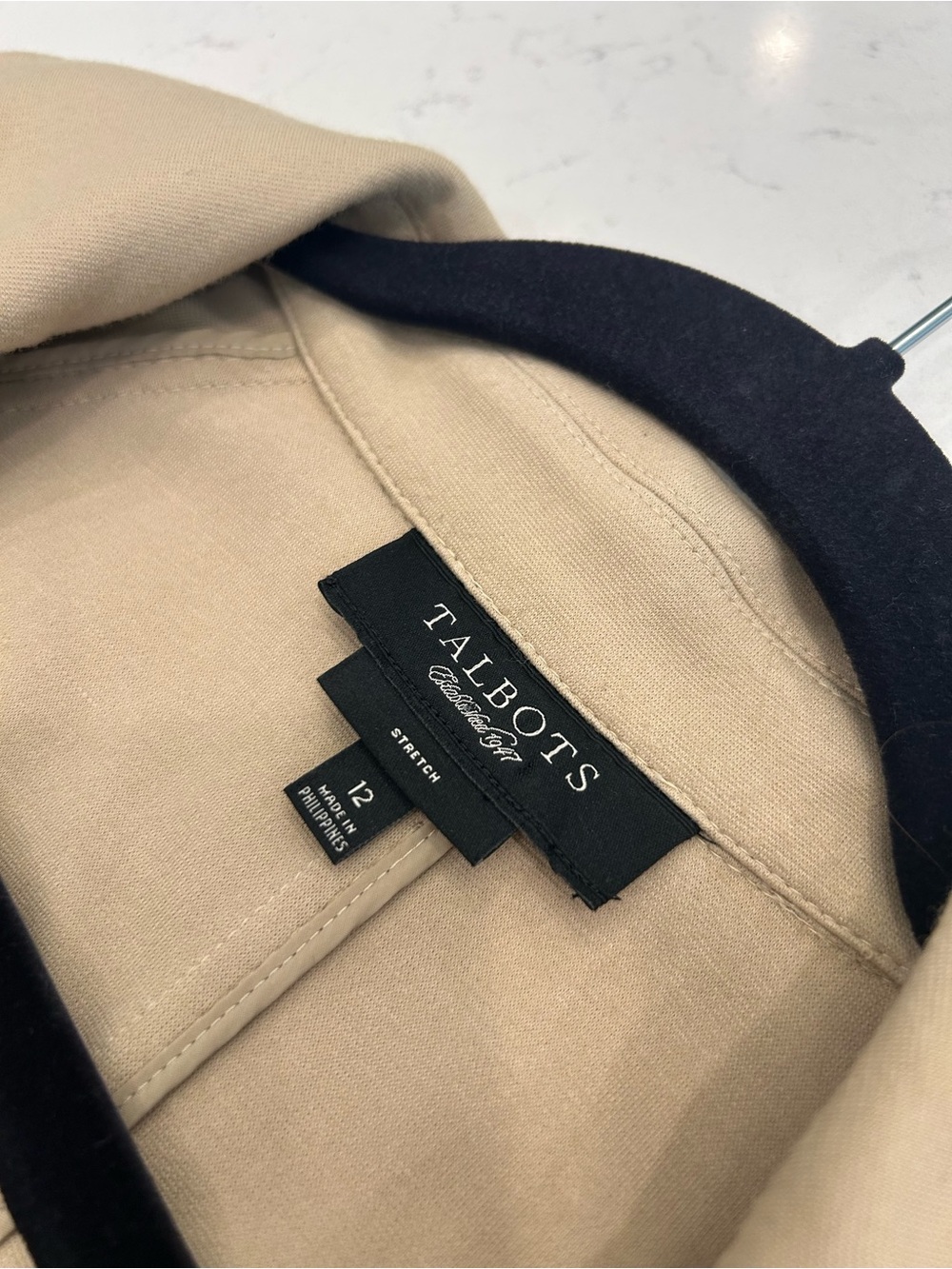 Talbots Women's Camel Color Open-Front Jacket - Picture 3 of 7